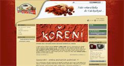 Desktop Screenshot of koreniodlubana.cz